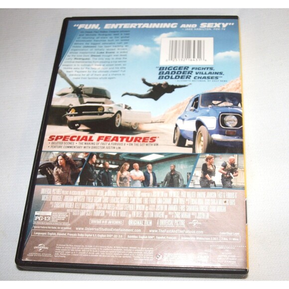 Fast & Furious 6 (DVD, 2013) - Picture 3 of 3